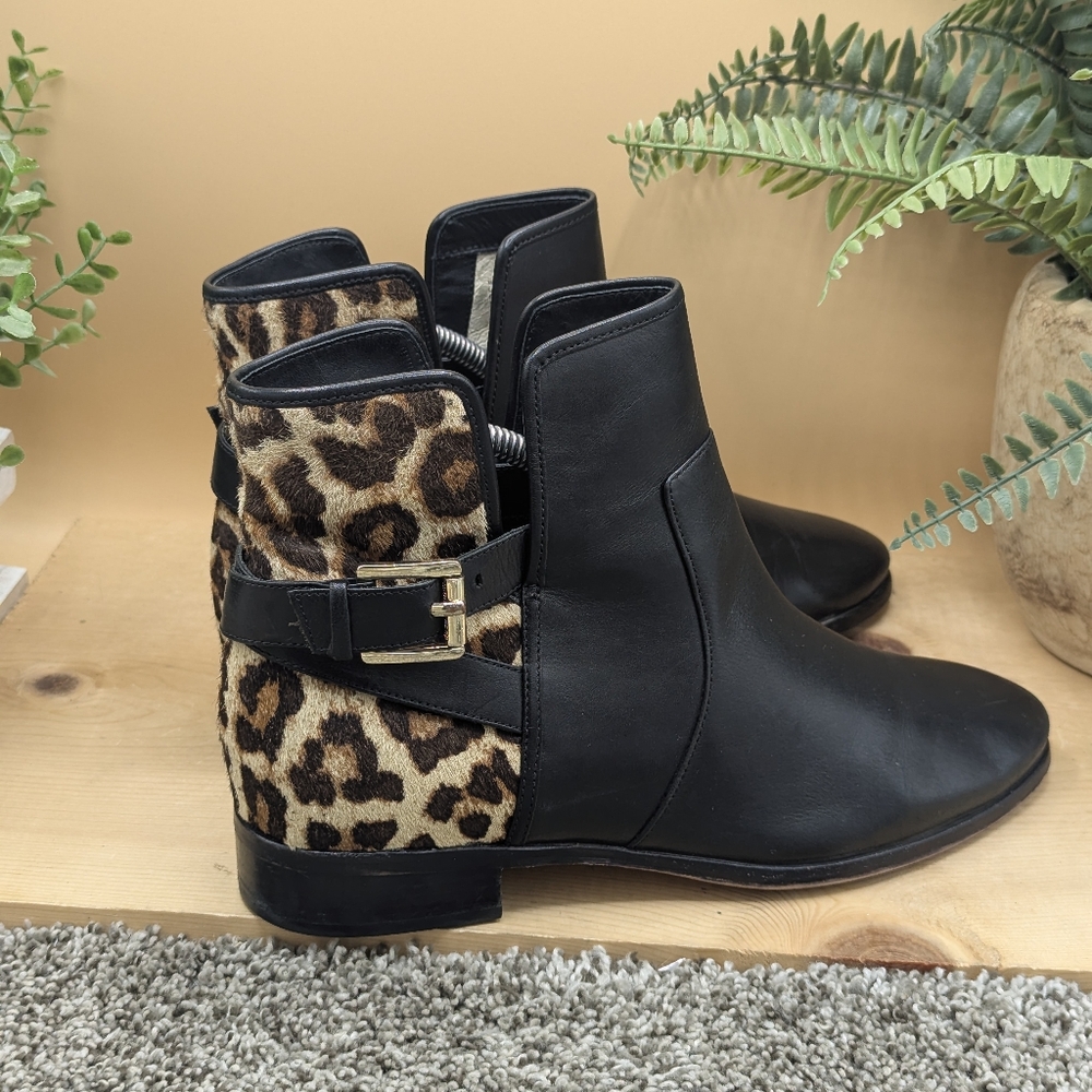 Michael Kors Salem Adjustable Strap Leather Womens Size 9M Booties